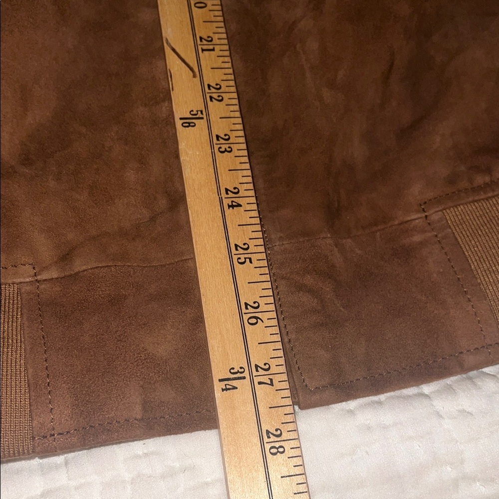 Bombay Leather Mens Baron brown suede Leather Jacket NWOT - Picture 11 of 15